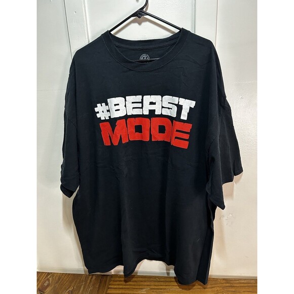 #BeastMode Men’s Black Graphic T Shirt Hybrid Adult 4XL Big And Tall - Picture 1 of 6